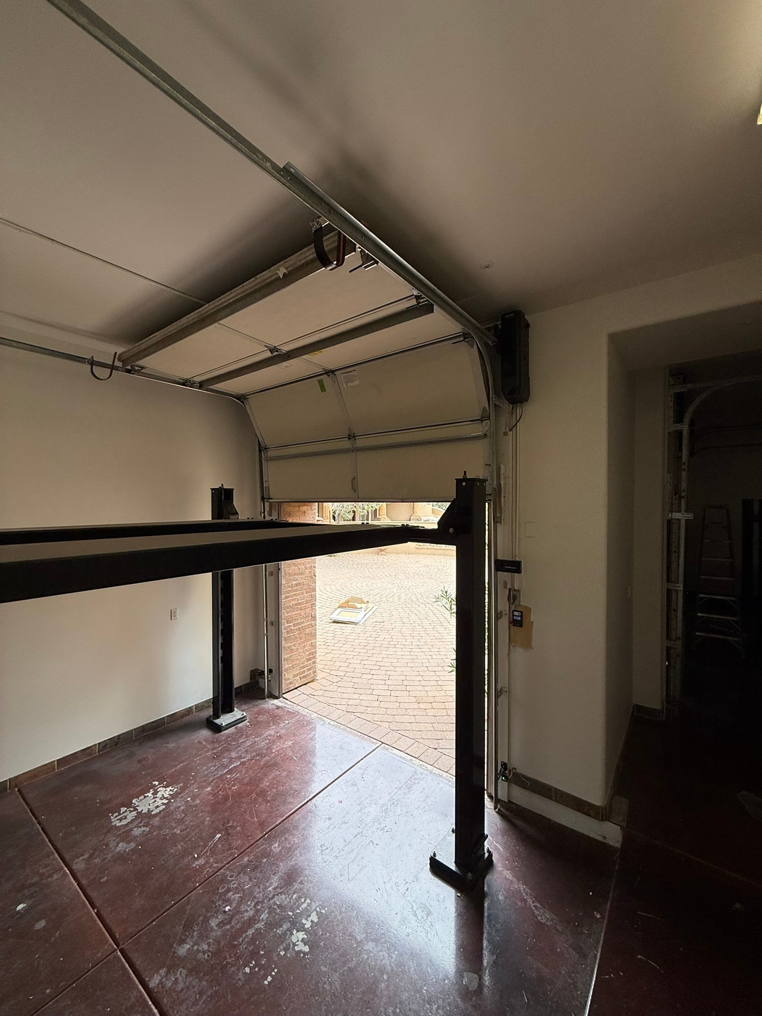 High lift track conversion installed in garage – Scottsdale East Shea, AZ