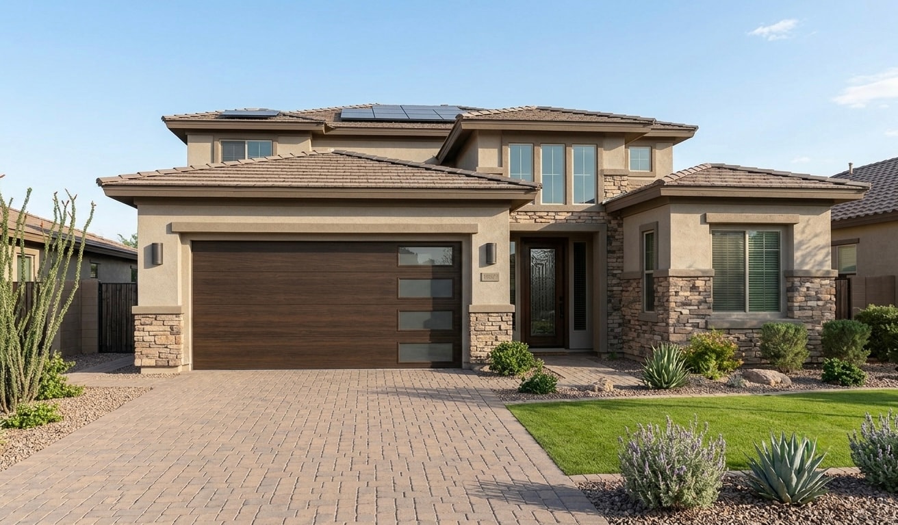 Modern garage door design example